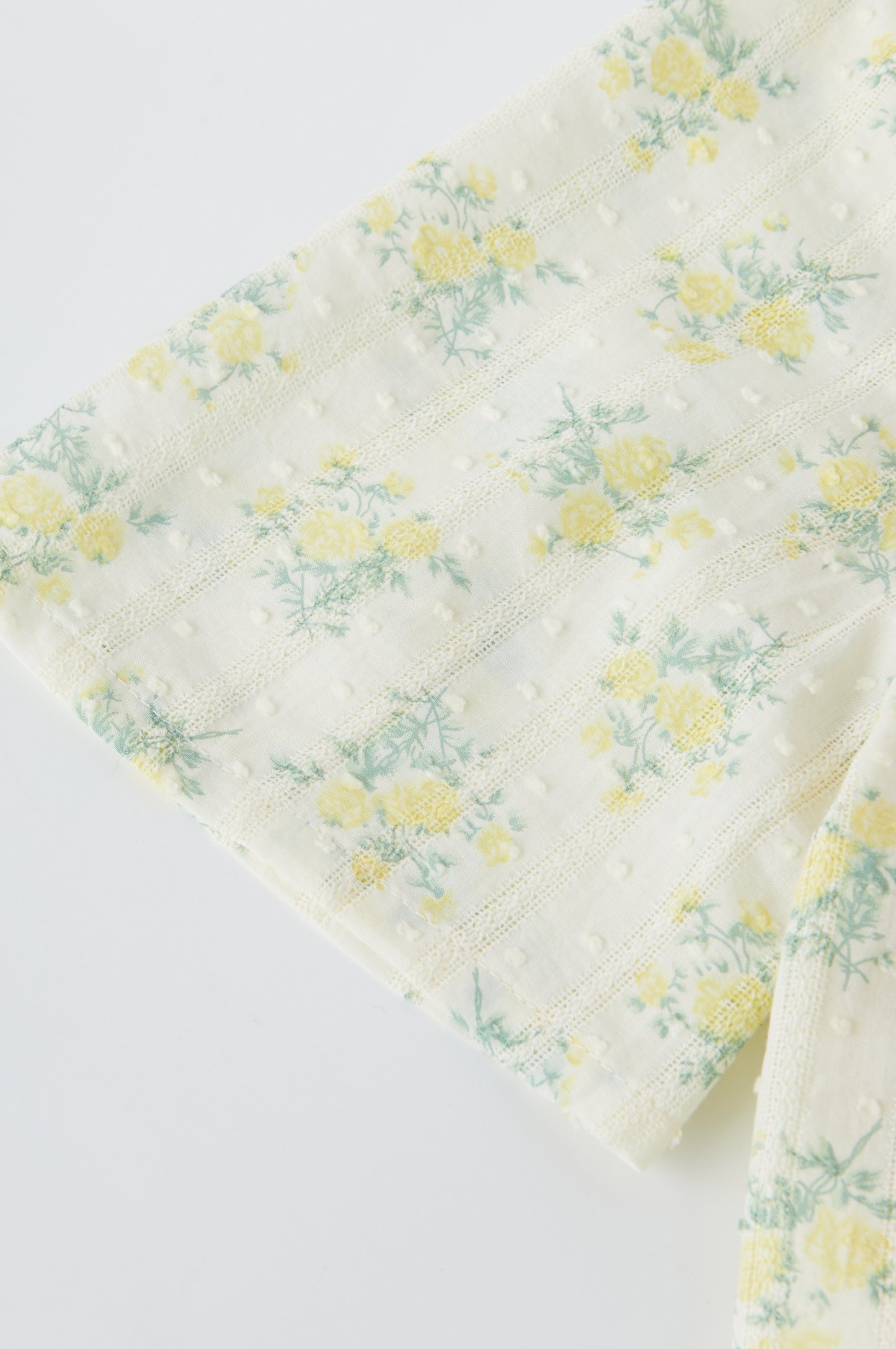 Lace Collar Floral Blouse EXA2981