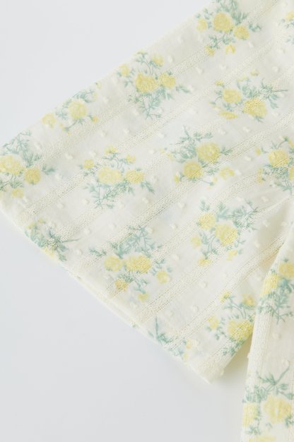 Lace Collar Floral Blouse EXA2981