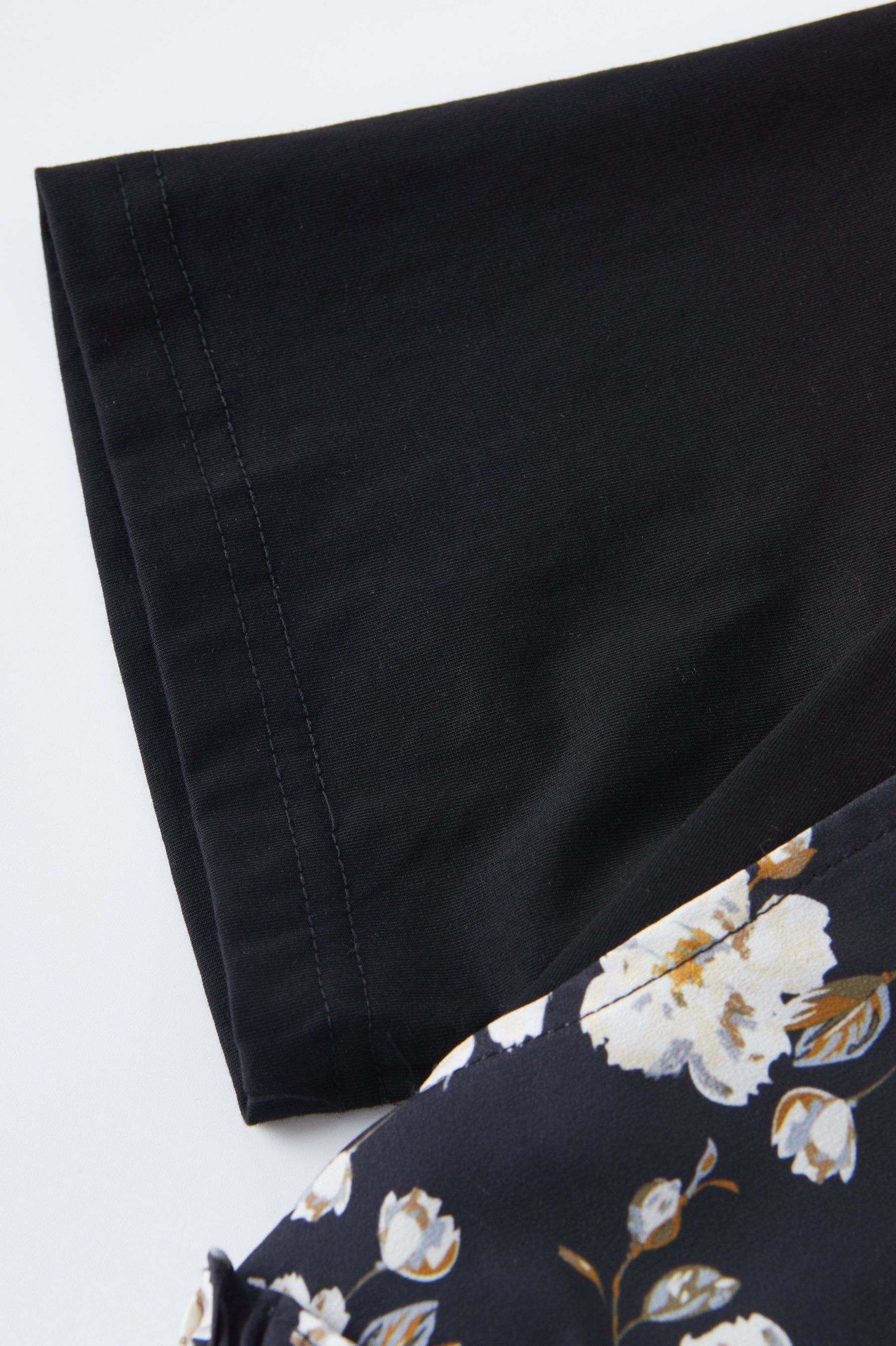 Fake Two-Piece Floral Dress DXQ0191