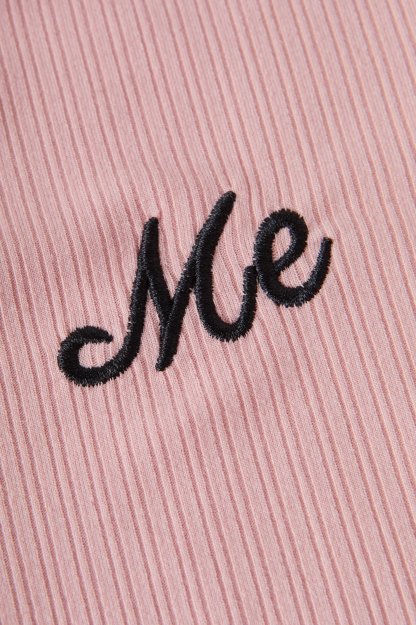 Color-Block Turn-Down Collar Knitted T-Shirt DXZ1638