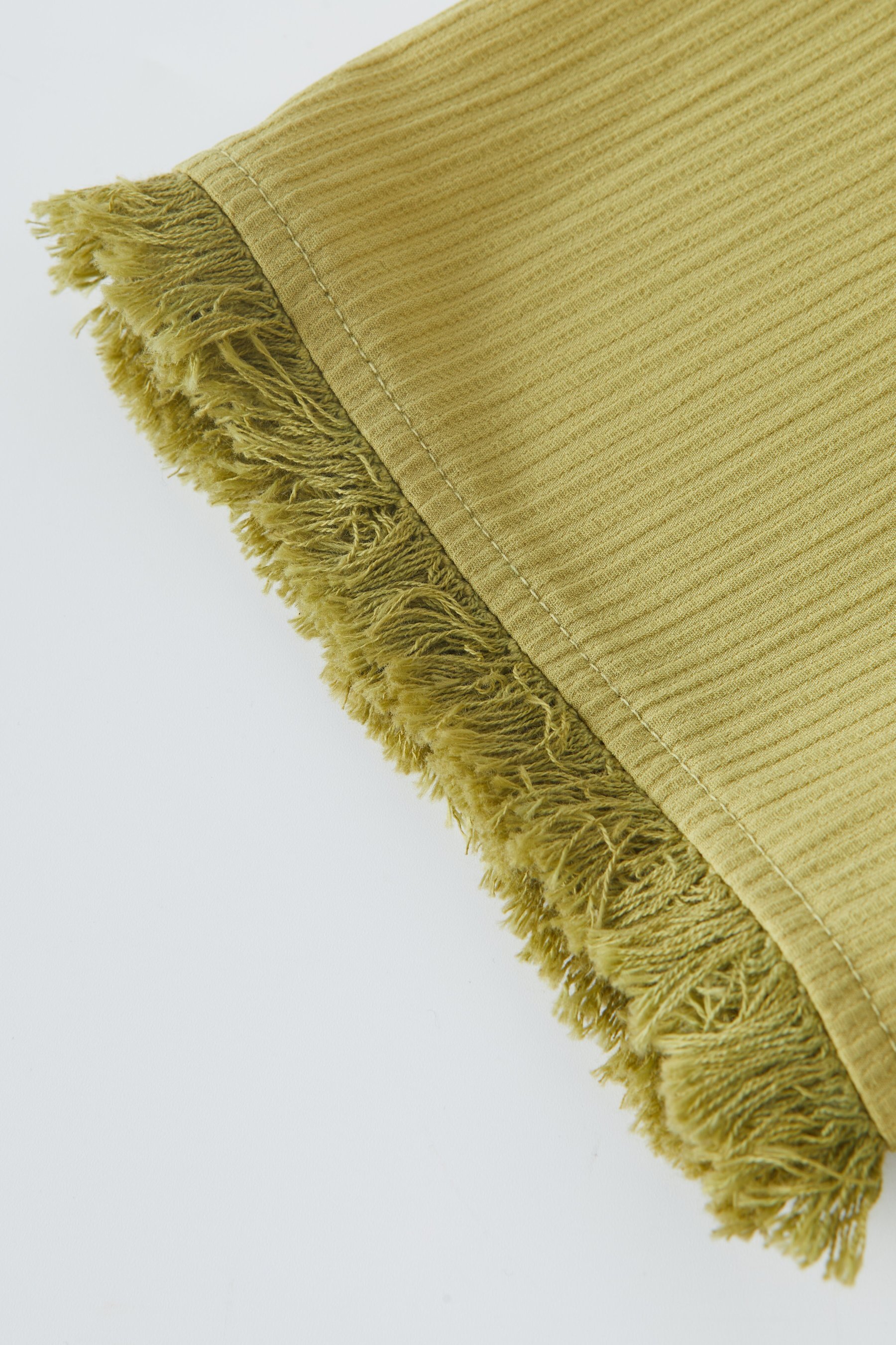 Color-Block Fake Two-Piece Patchwork Fringe Top EXA5035