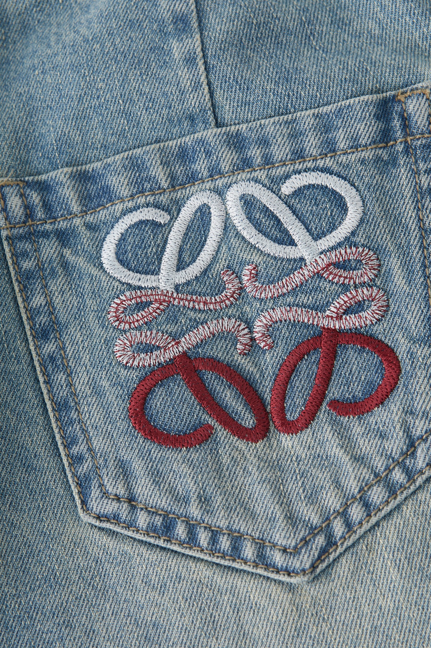 Embroidered Retro Wide-Leg Jeans EXK5119