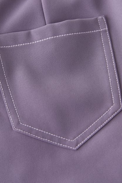 Casual Multicolor Line Pressing Versatile Shorts Exk5037