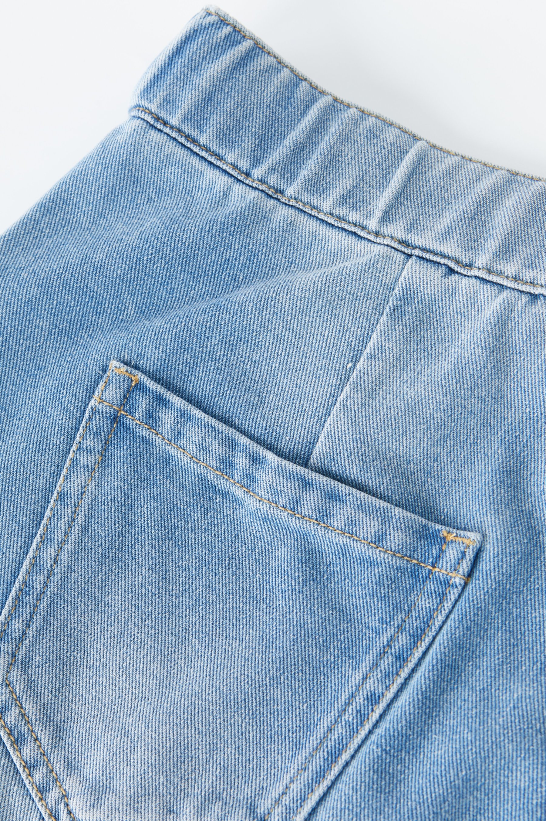 High Waist Slimming Denim Shorts EXK5057