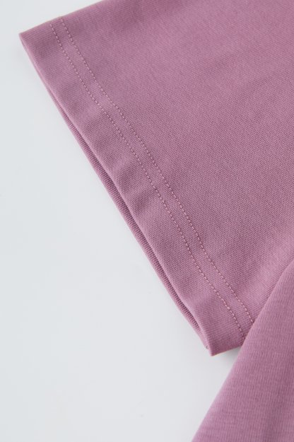 Round Neck Ruffle Edge Fake Two-Piece Top EXZ2962