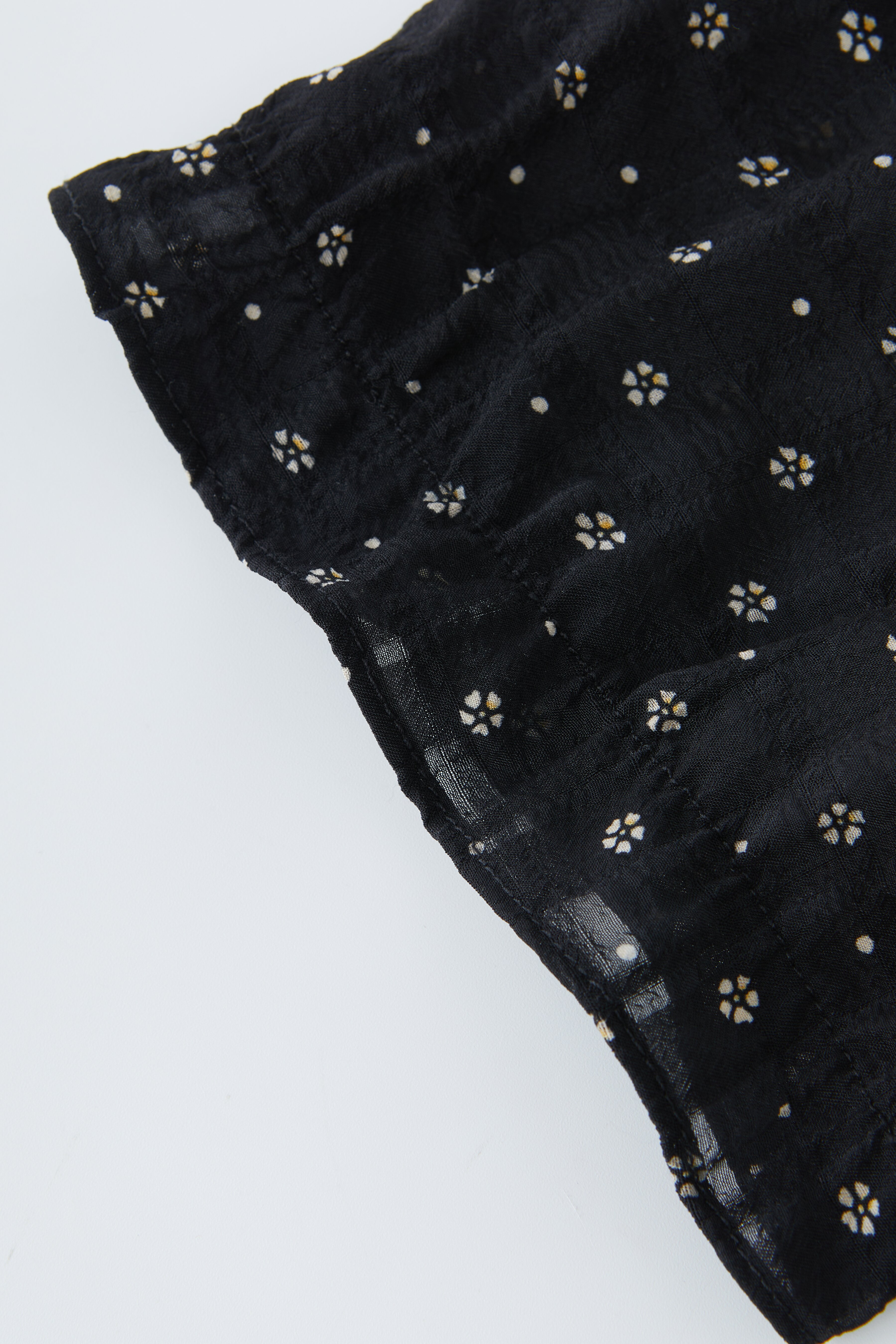 Round Neck Lace Trim Floral Dress EXQ5556