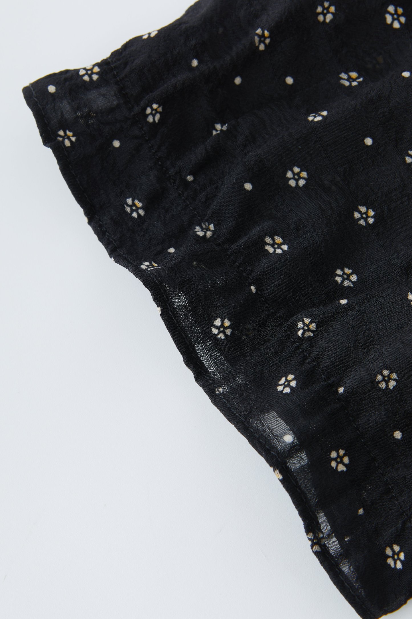 Round Neck Lace Trim Floral Dress EXQ5556