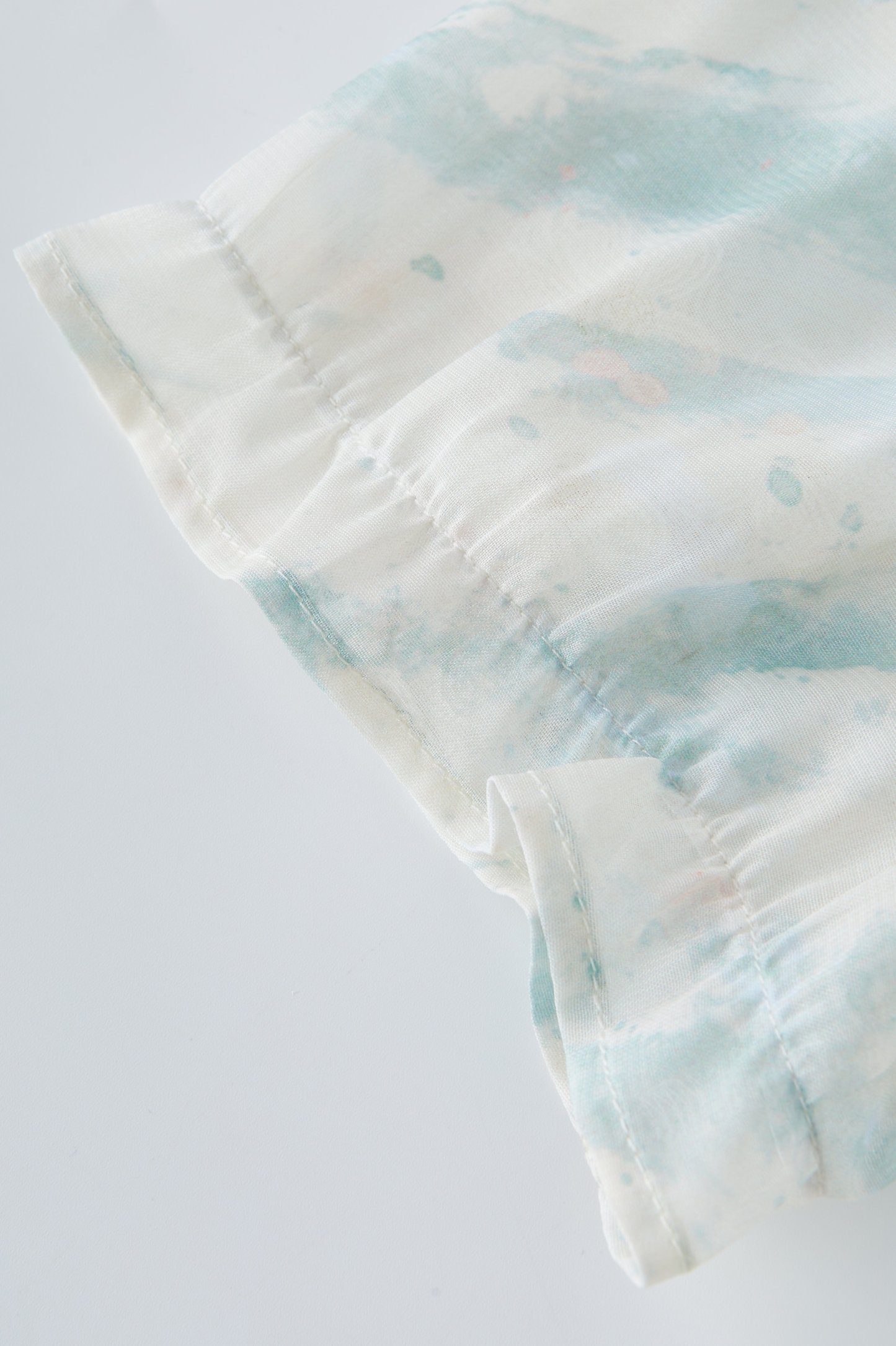 Embroidered Rainbow Striped Chiffon Dress EXQ5258