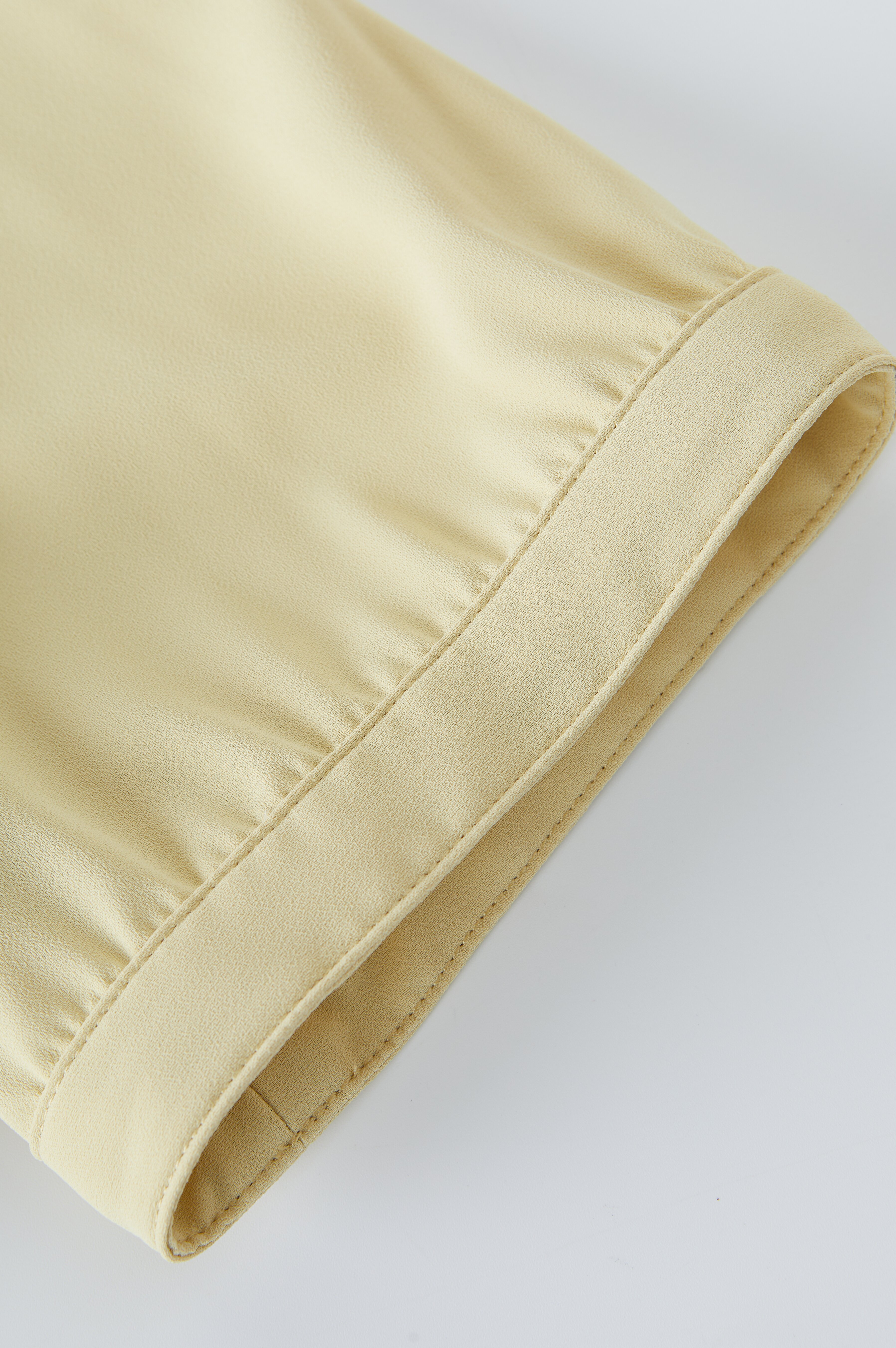 Solid Color Lace Collar Tie Top EXA5159