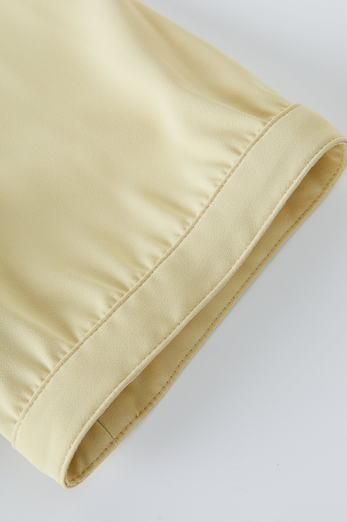 Solid Color Lace Collar Tie Top EXA5159