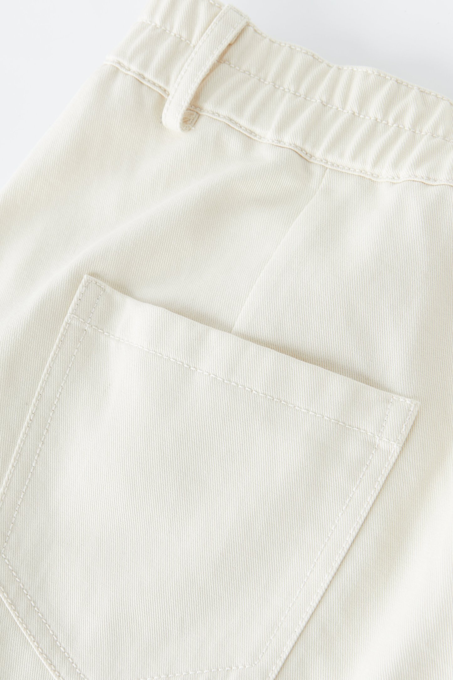 Lyocell Elastic Waist Straight Pants EXK5509