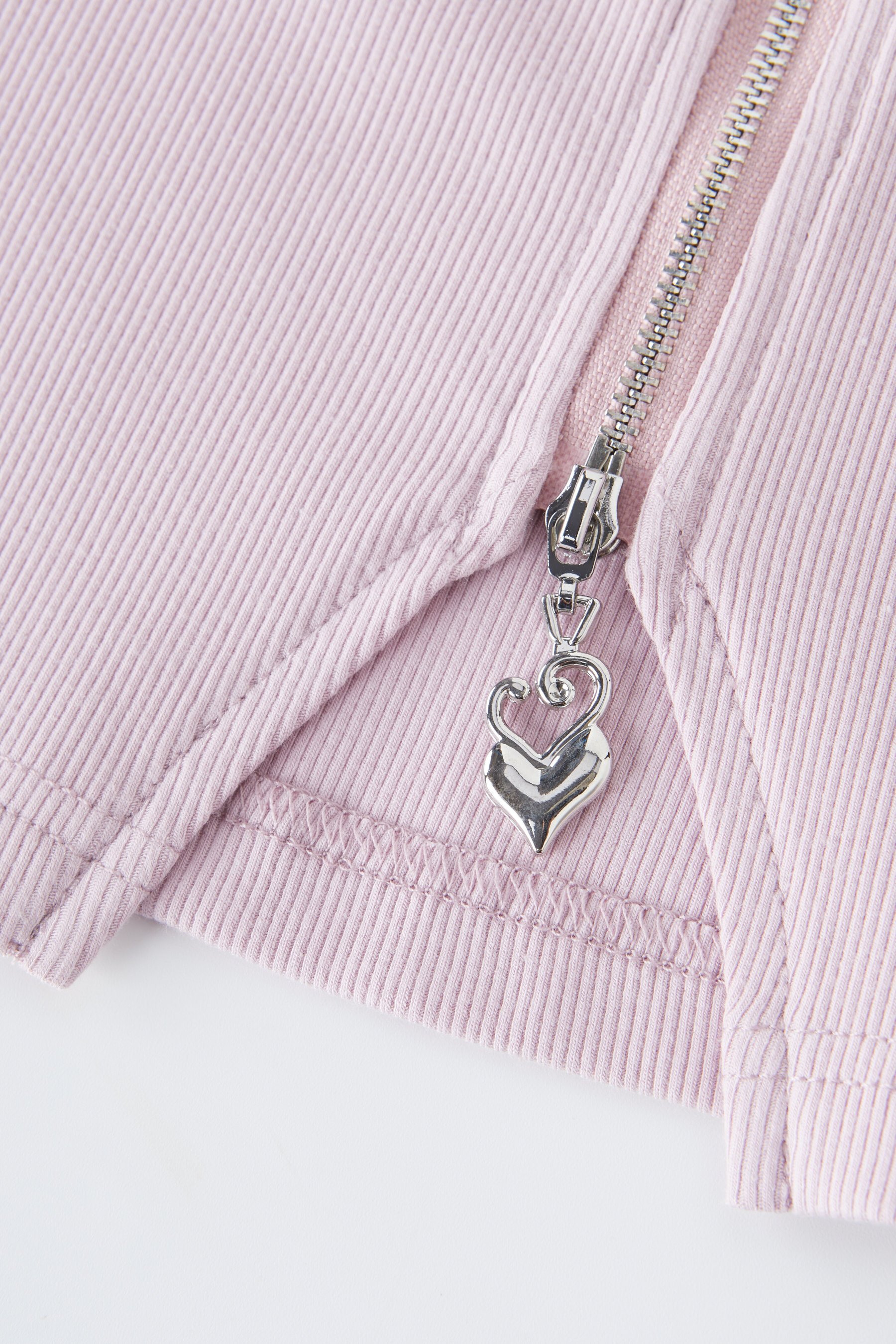 POLO Collar Zipper Pleated Short Sleeve Top EXZ5279