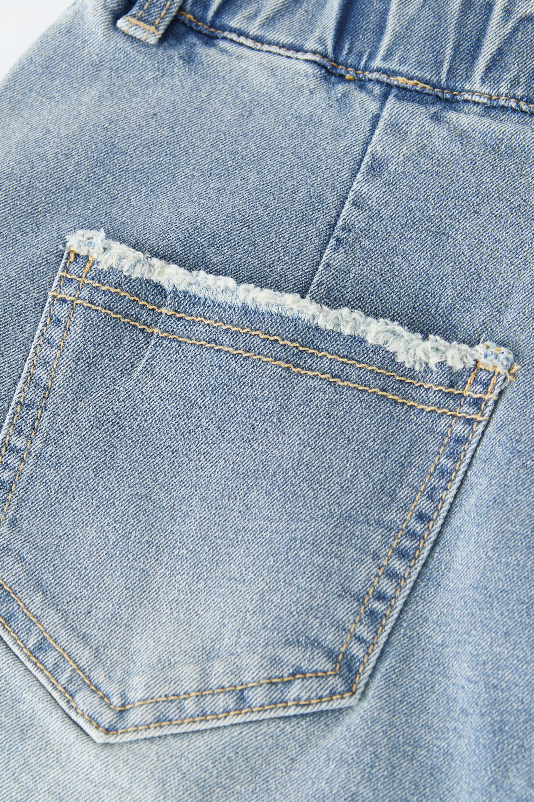 High Waist Slimming Straight Raw Hem Cropped Pants EXK5330