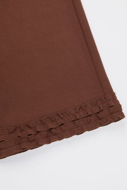 Autumn straight-leg Ruffled Knitted Casual Pants EDK5688