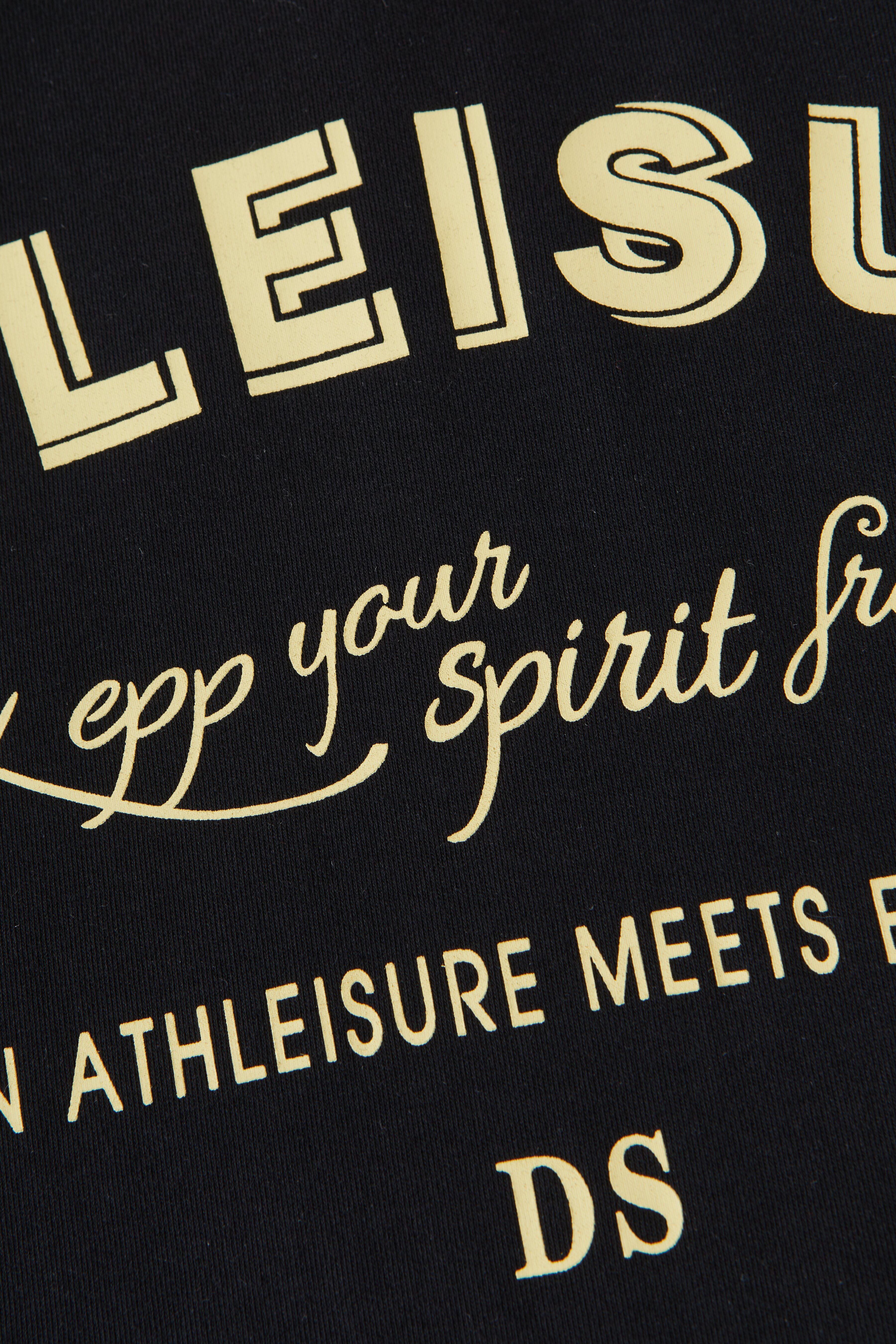 Fake Two-Piece V-Neck Letter Print Long Sleeve T-Shirt ECZ2537