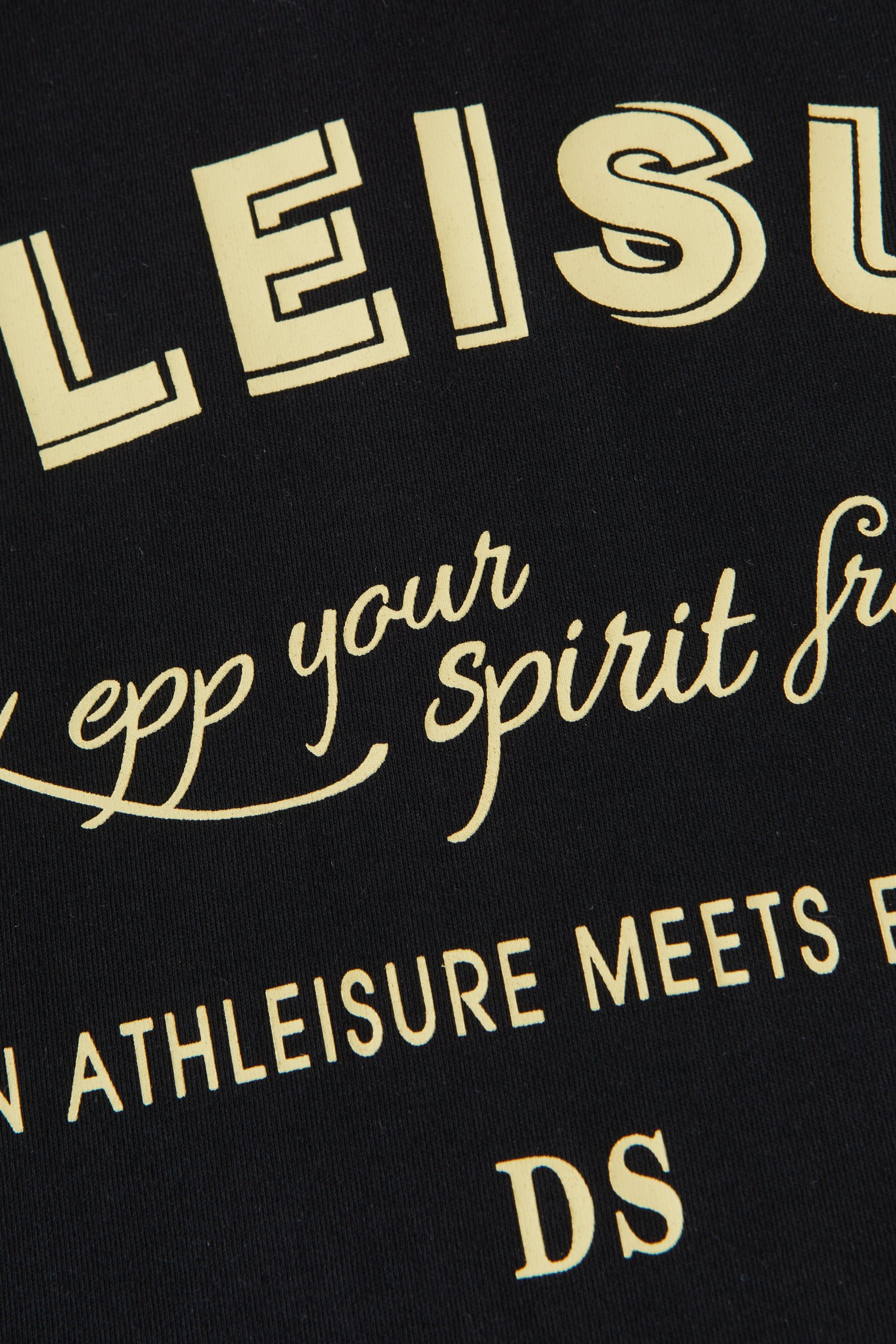 Fake Two-Piece V-Neck Letter Print Long Sleeve T-Shirt ECZ2537