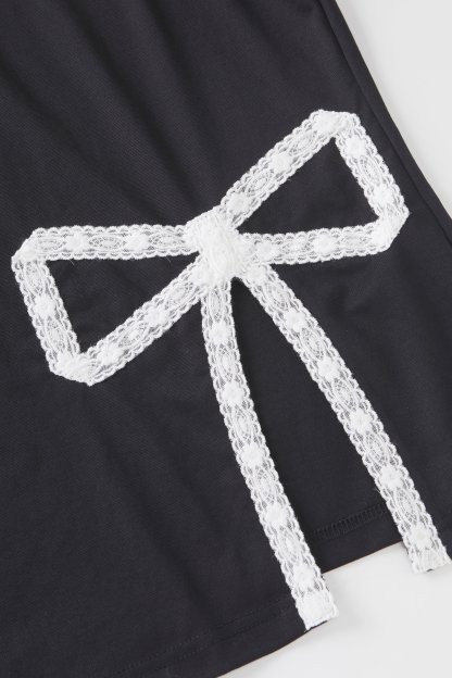 Round neck nail pearl slit temperament T shirt FXZ8060