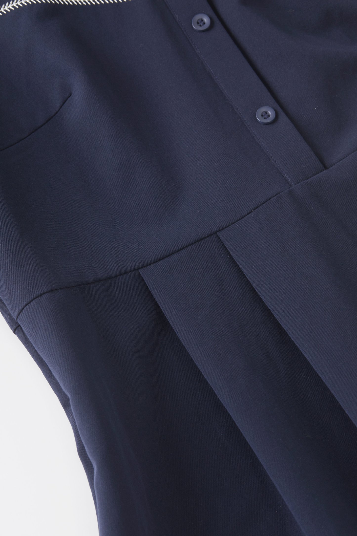 Retro embroidered waist cinching slimming shirt dress FXQ8036