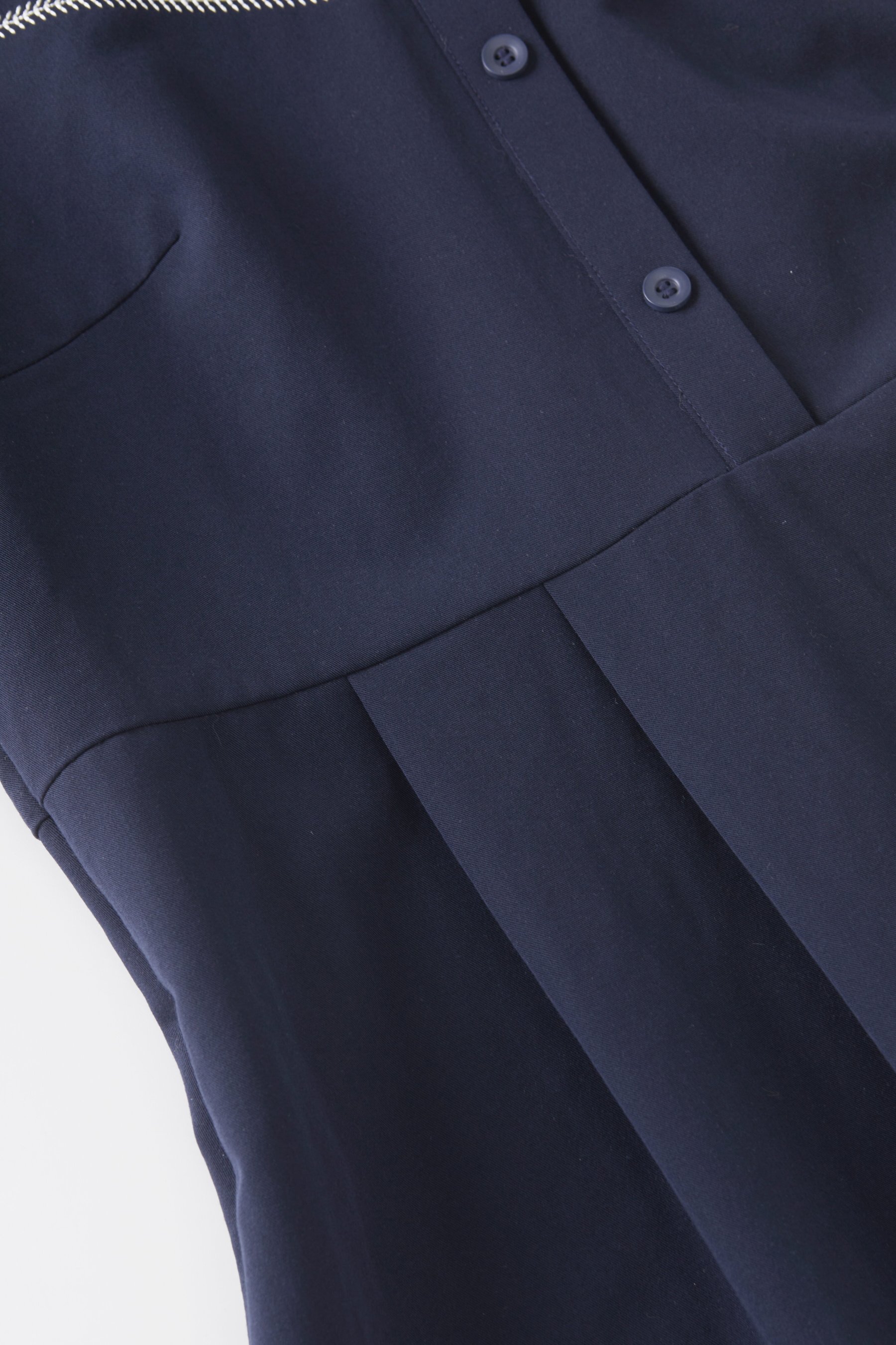 Retro embroidered waist cinching slimming shirt dress FXQ8036