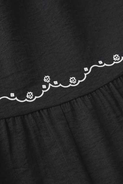 High waisted printed cake A-line skirt FXBQ8057