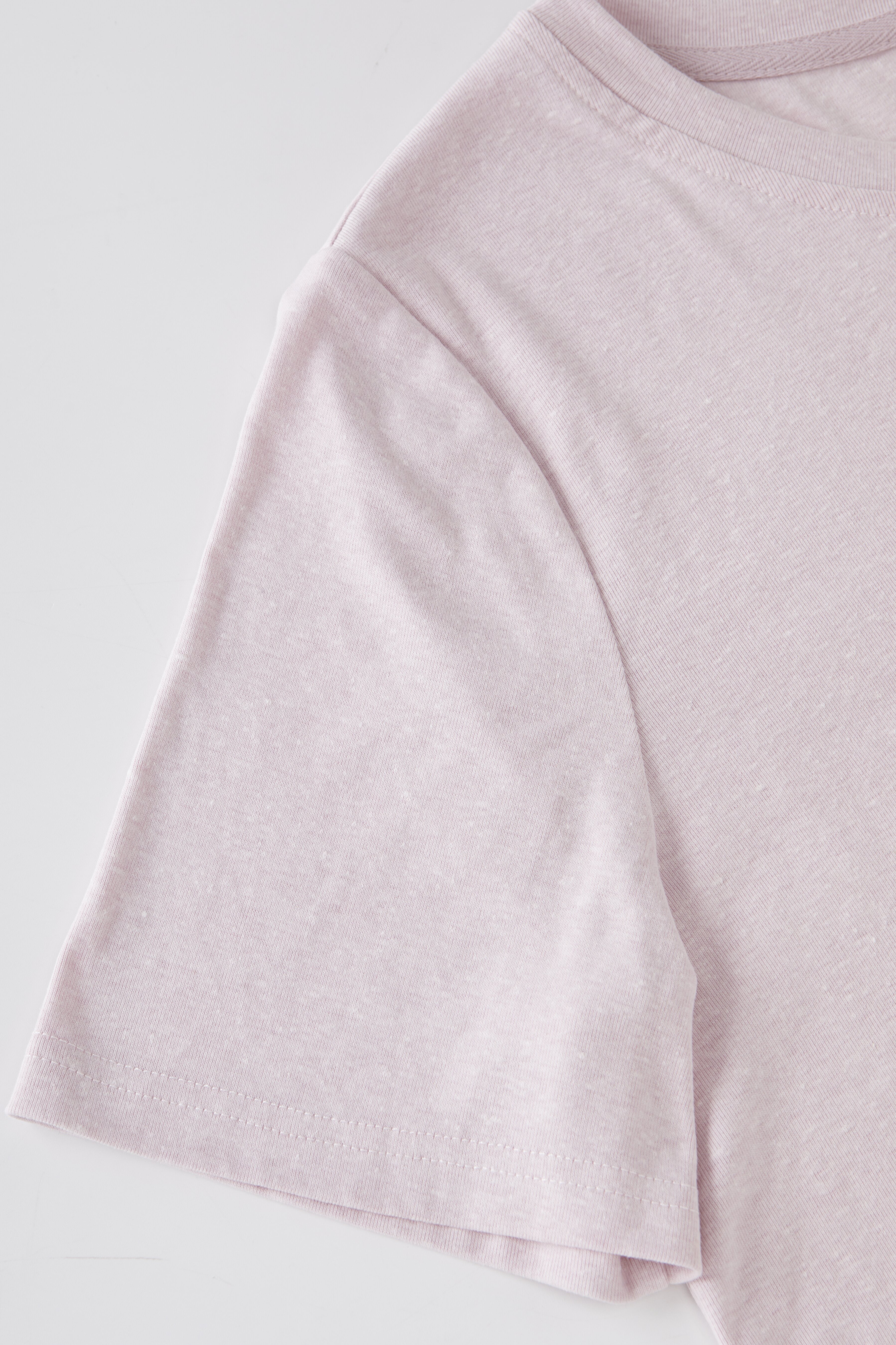 Loose round neck heavy-duty embroidered T-shirt FXZ8025