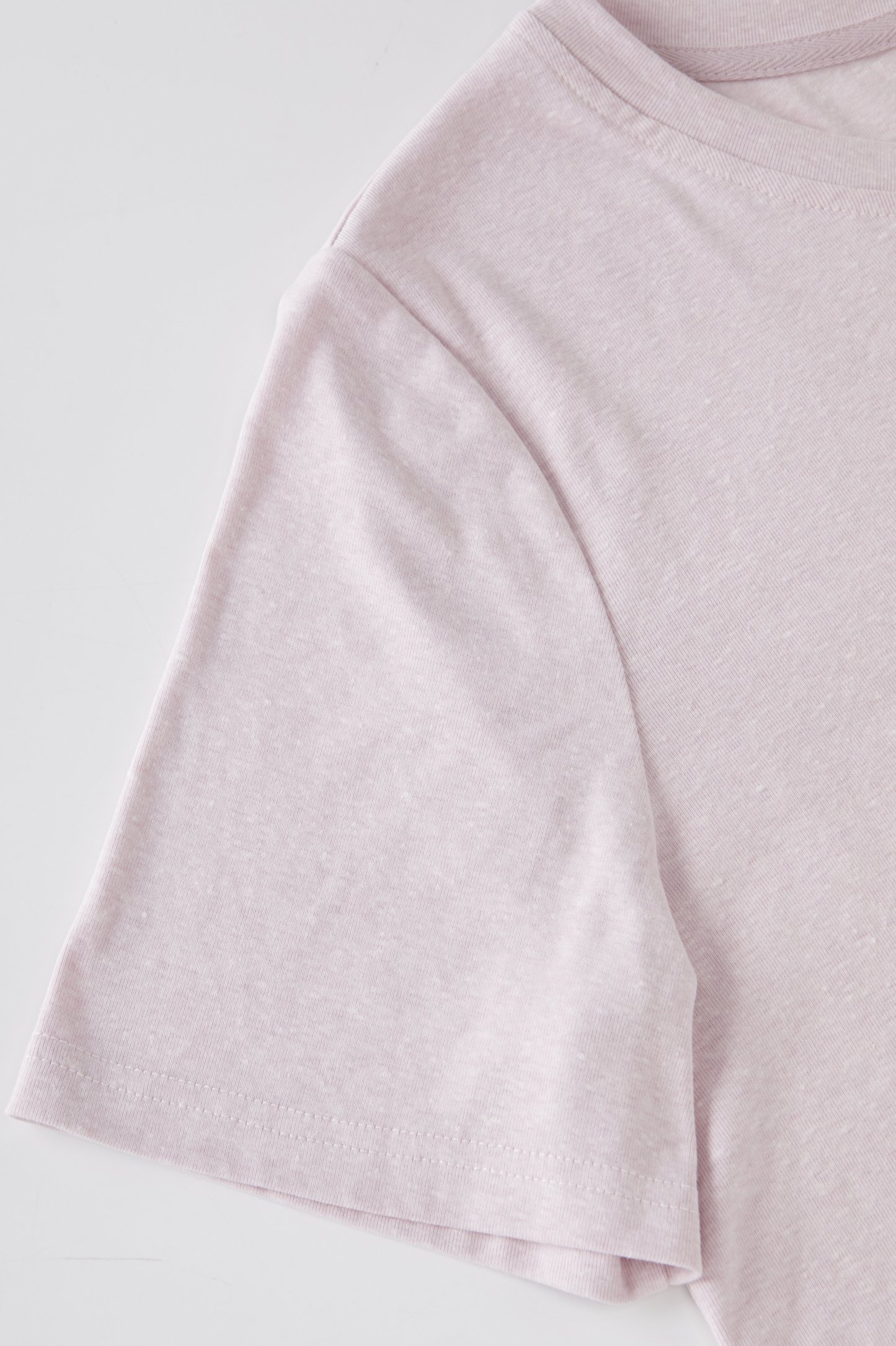 Loose round neck heavy-duty embroidered T-shirt FXZ8025