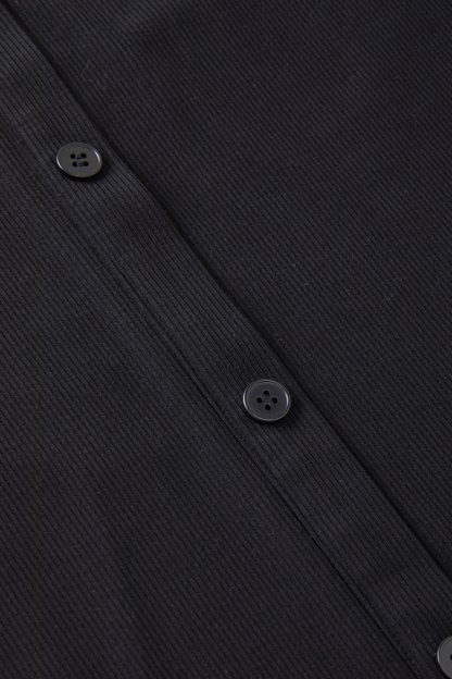 Flip collar chic slimming T-shirt FXZ9018