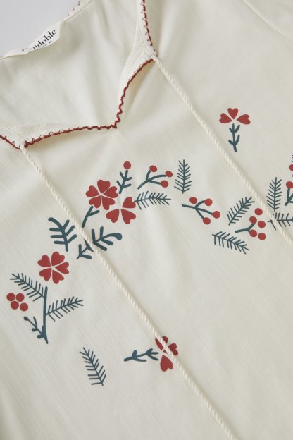 Retro style printed cotton shirt FXA8021