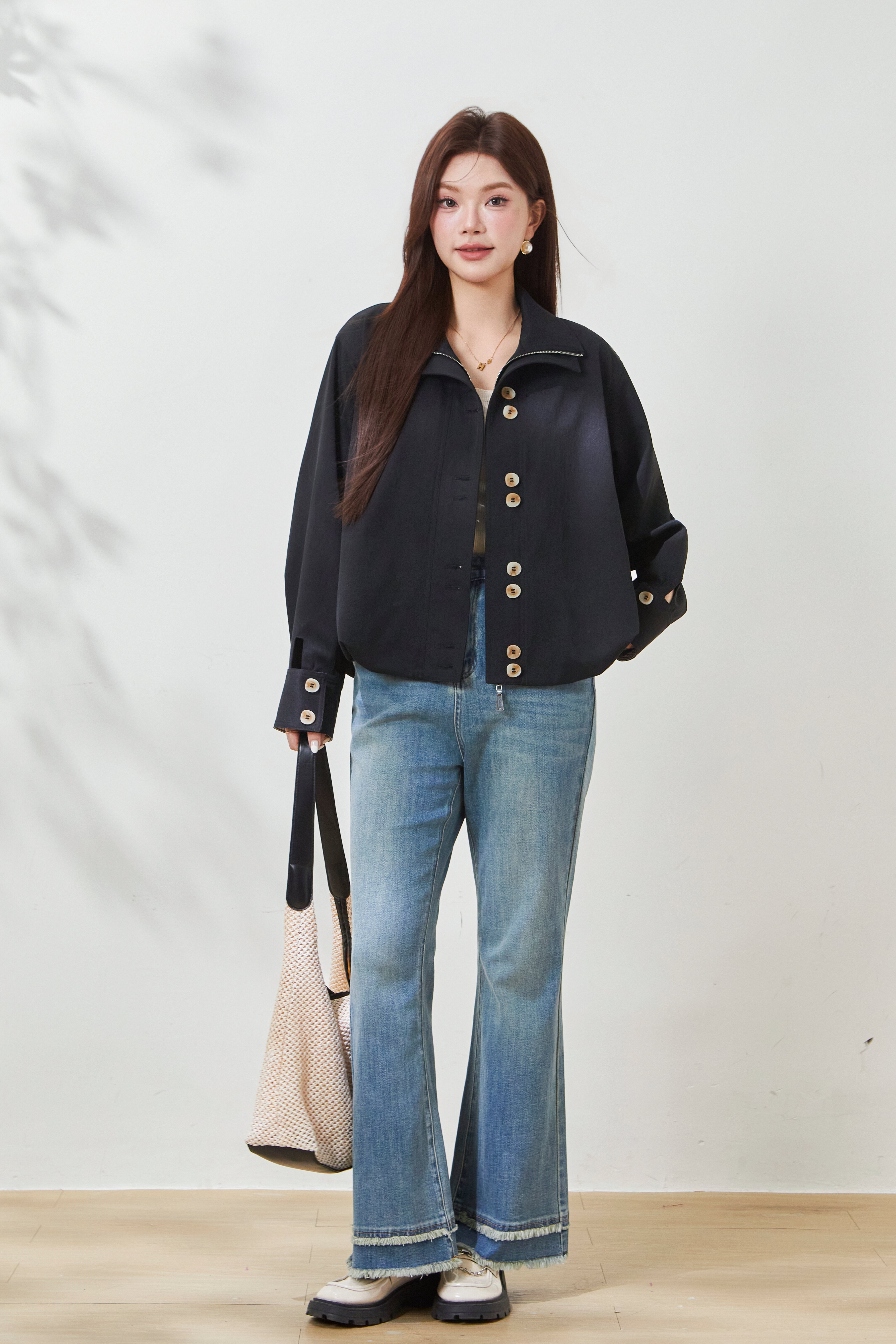 Casual Loose-Fit Tunic Coat FCW6933