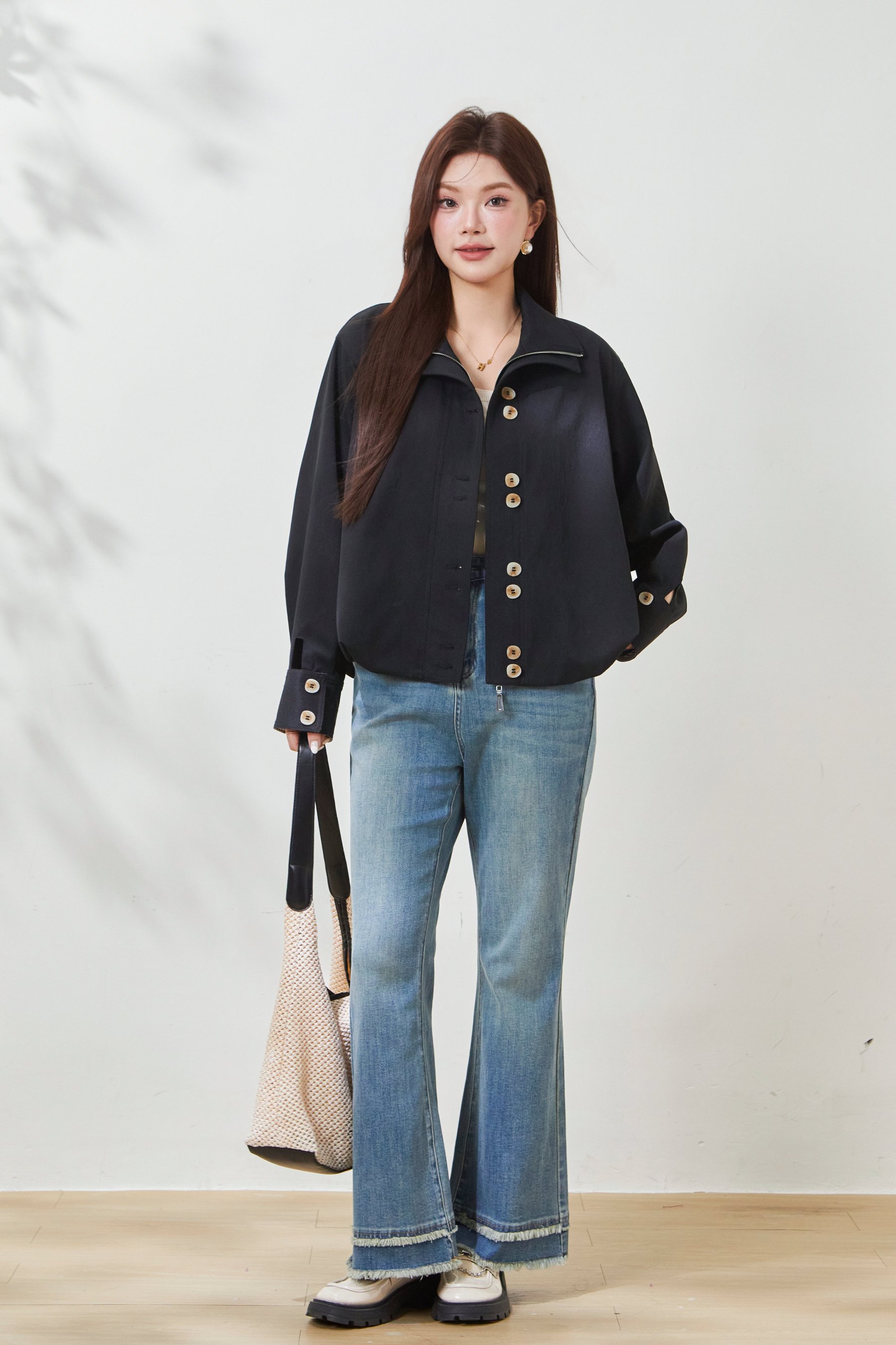 Casual Loose-Fit Tunic Coat FCW6933