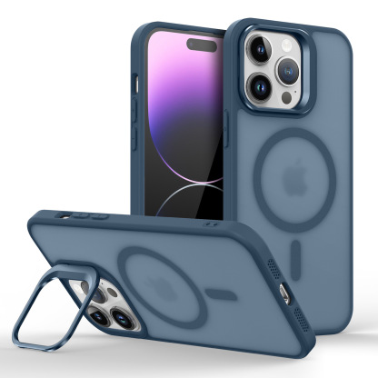 เคสโทรศัพท์พร้อมขาตั้งเลนส์โลหะพื้นผิวด้านละเอียด