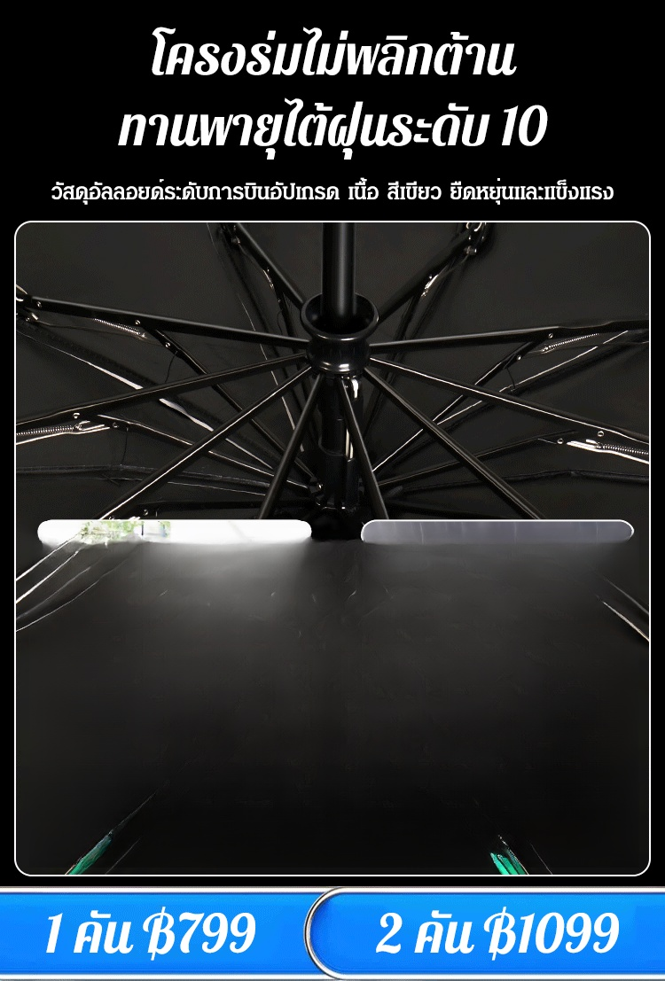 ร่มพับเปิดอัตโนมัติแบบพกพาอเนกประสงค์
