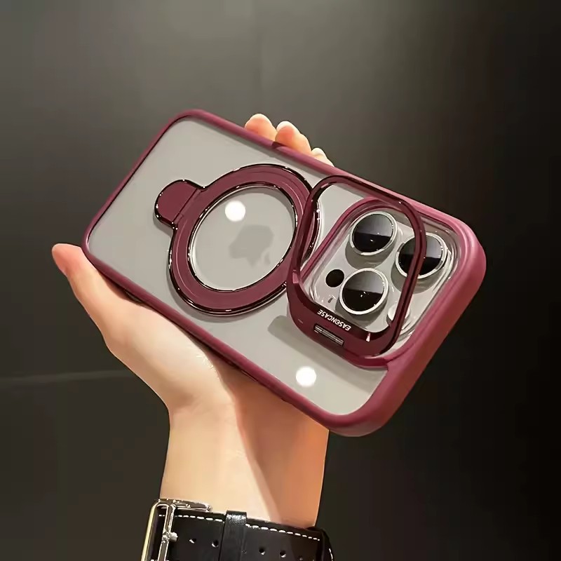 【แฟชั่นล้ำสมัย】เคสโทรศัพท์พร้อมขาตั้งแม่เหล็กคู่