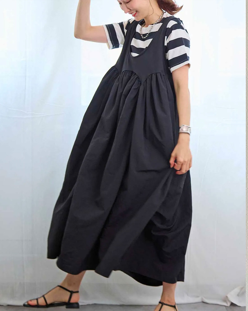 【選べる３丈　パンプキンジャンパースカート2025SS(myu1225)】