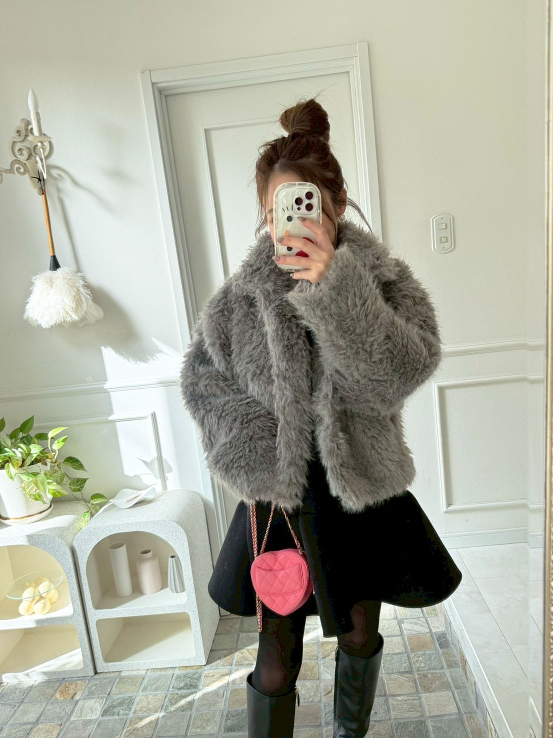 シャギーファー 2wayショートコート(sd613-242)