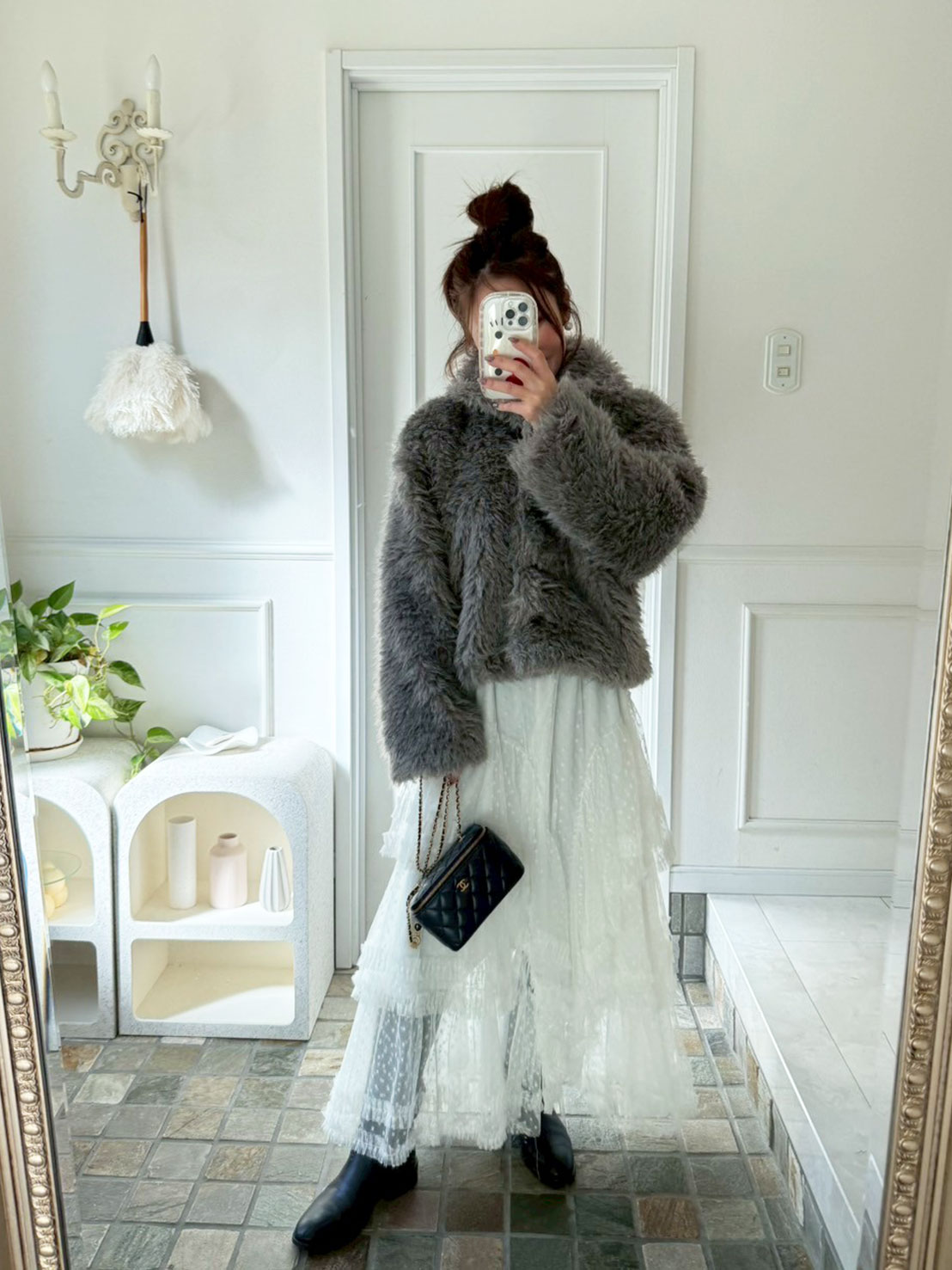 シャギーファー 2wayショートコート(sd613-242)