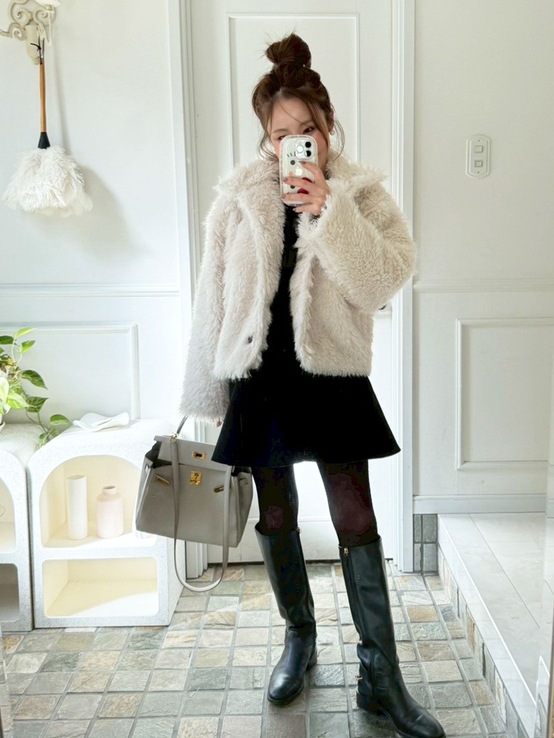 シャギーファー 2wayショートコート(sd613-242)