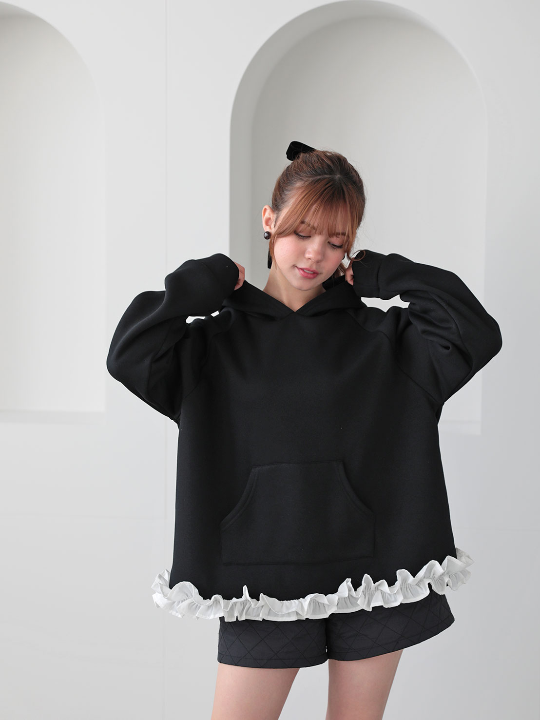 裾フリルオーバーフーディ(aj030)TH