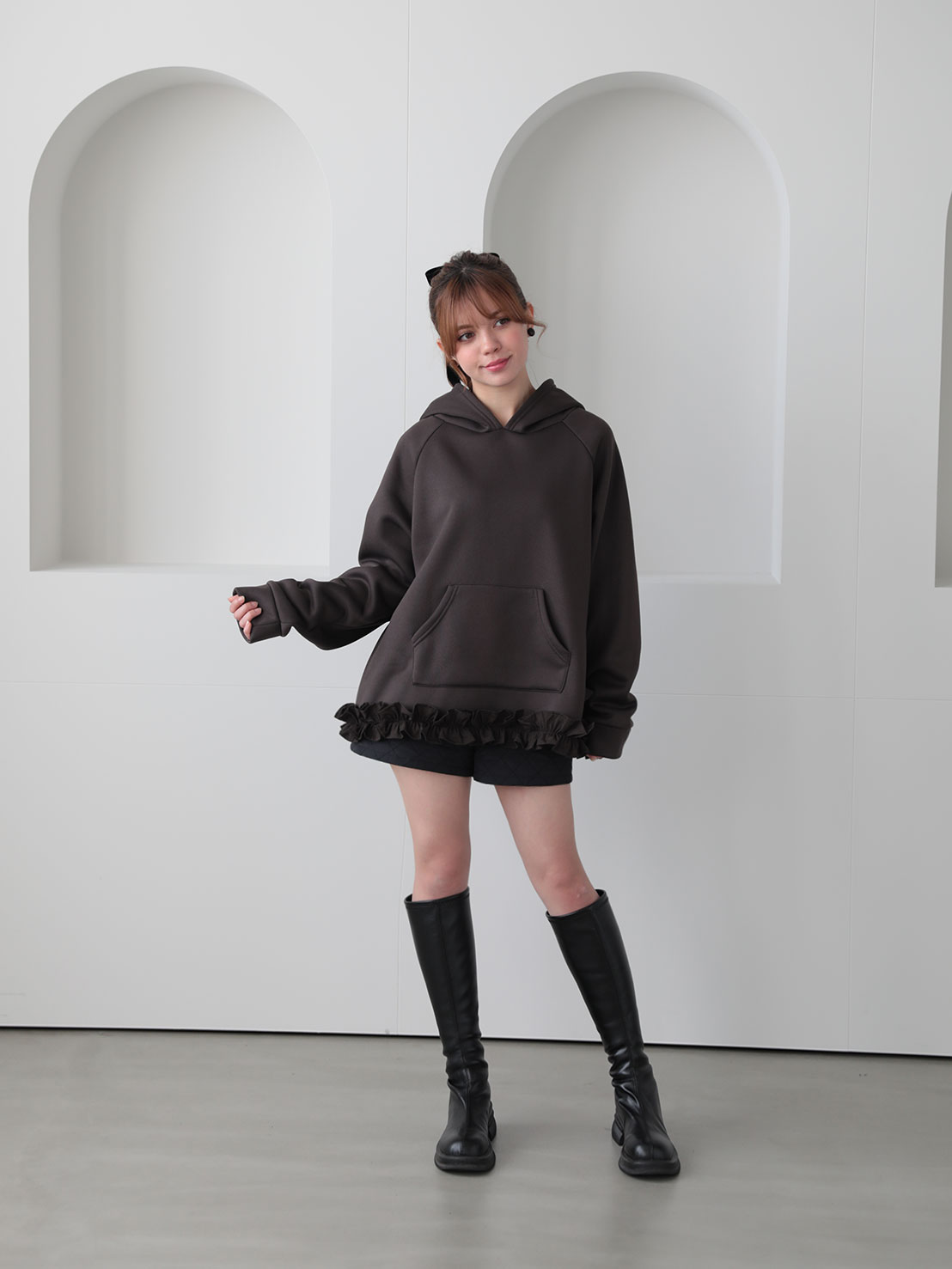 裾フリルオーバーフーディ(aj030)TH