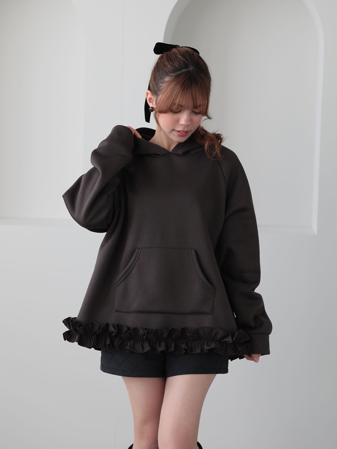 裾フリルオーバーフーディ(aj030)TH