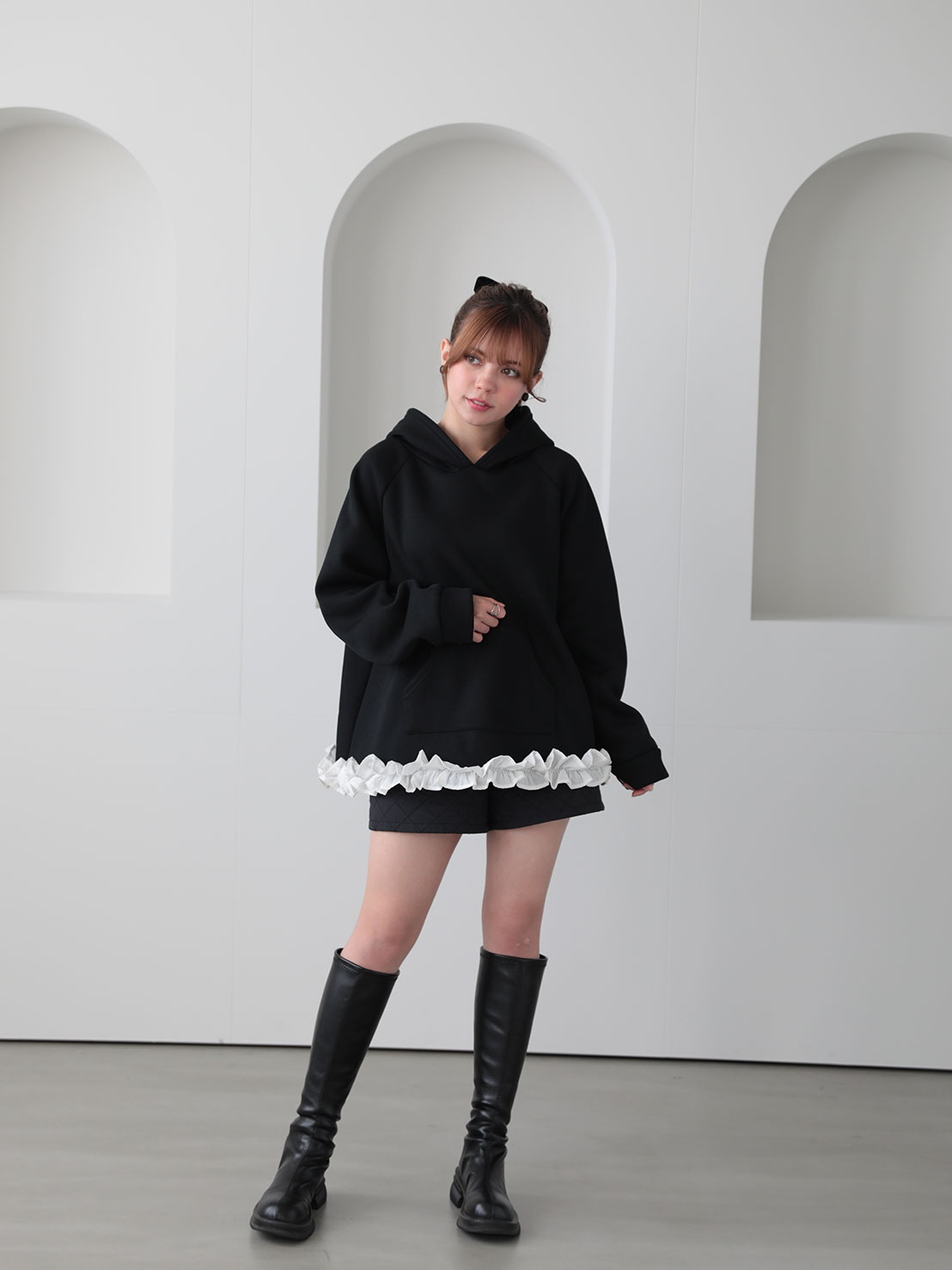 裾フリルオーバーフーディ(aj030)TH