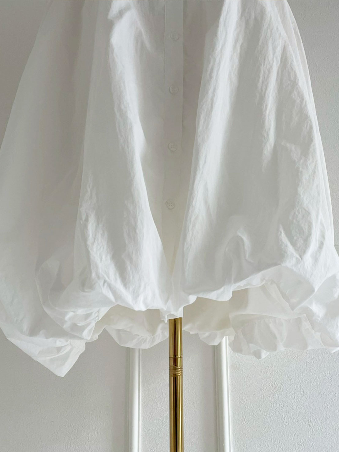 裾バルーン シャツワンピース(sd65923)