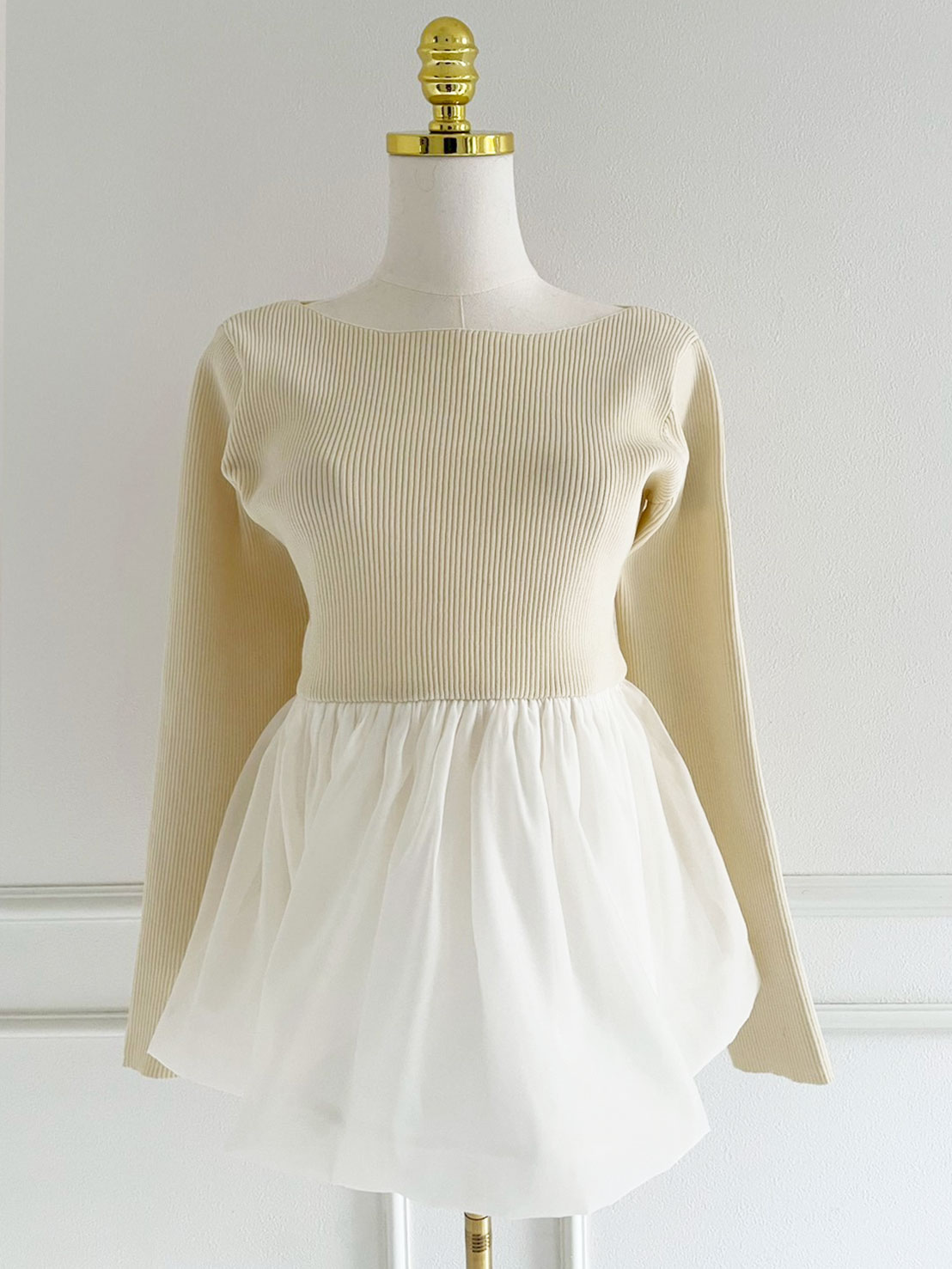 バルーン ドッキングリブニットTOPS(sd8551A)