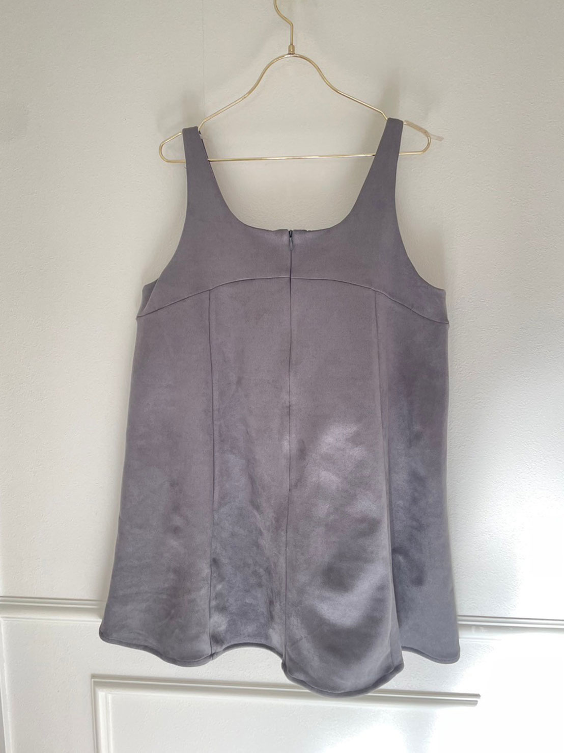 【ソフトエコスエード フレアミニワンピース(sd0091)(32196)】