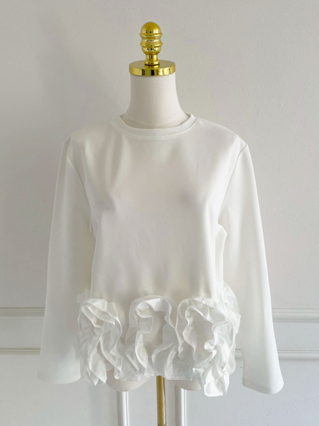 FLOWERフリル ライトボンディングトップス（sd5040)