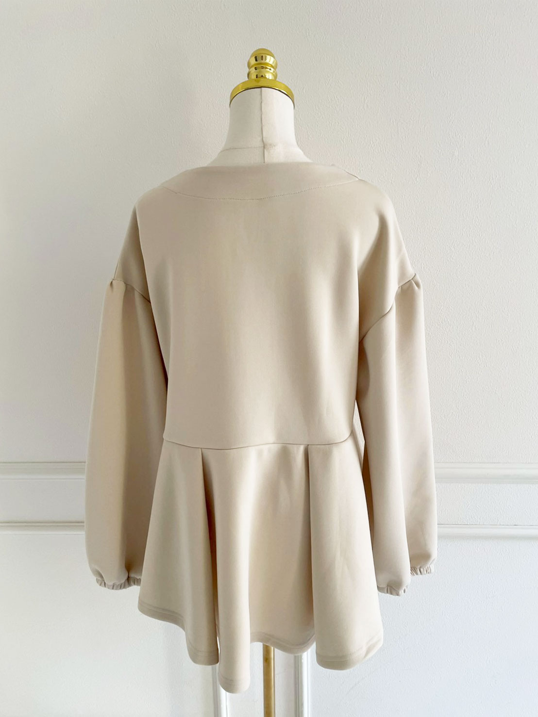 パールネック ボンディングぽわんトップス(sd6130)