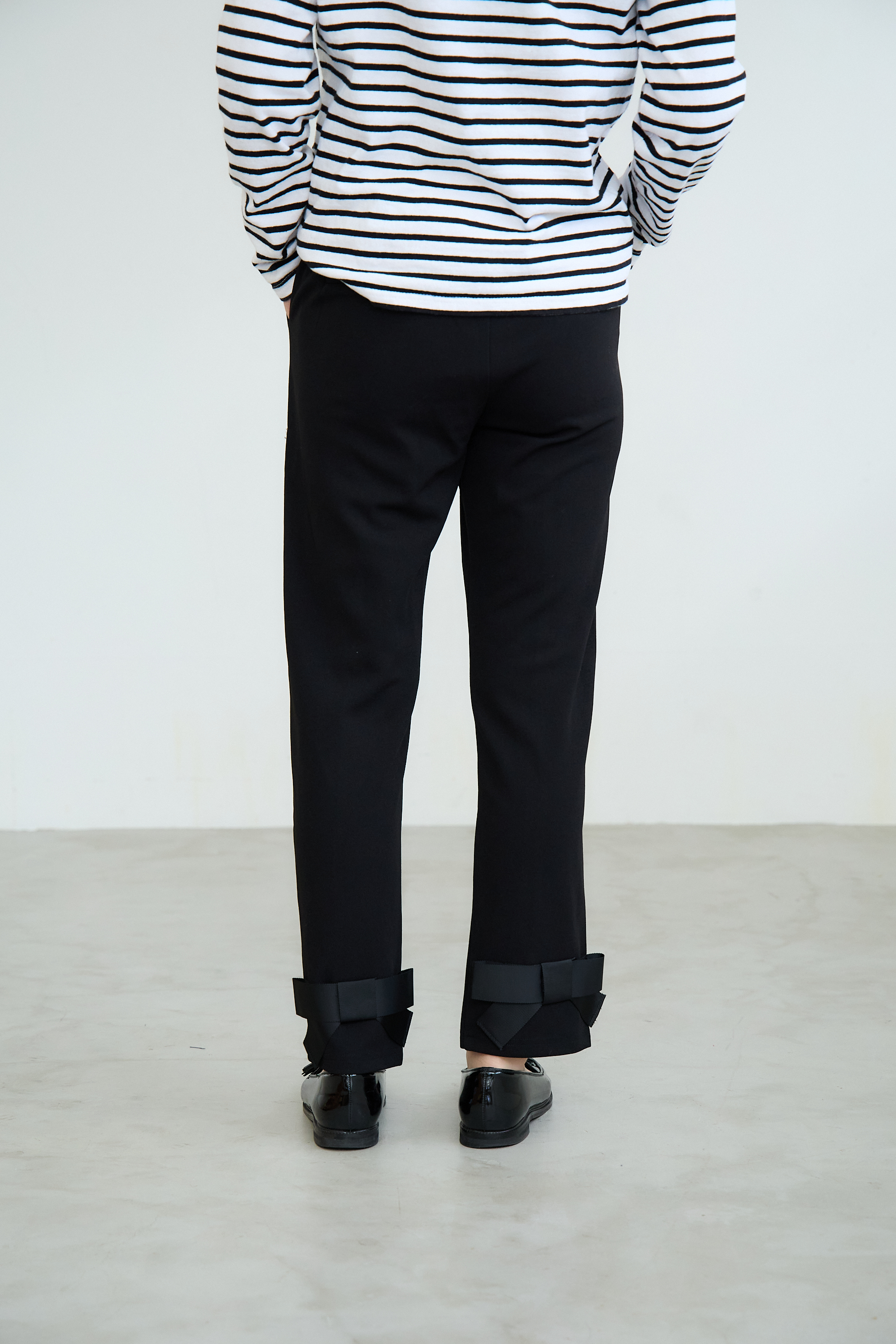 ［福袋B 対象商品］【(kbm566)スーパーストレッチ極楽＆超美脚パンツ/スリットあり】