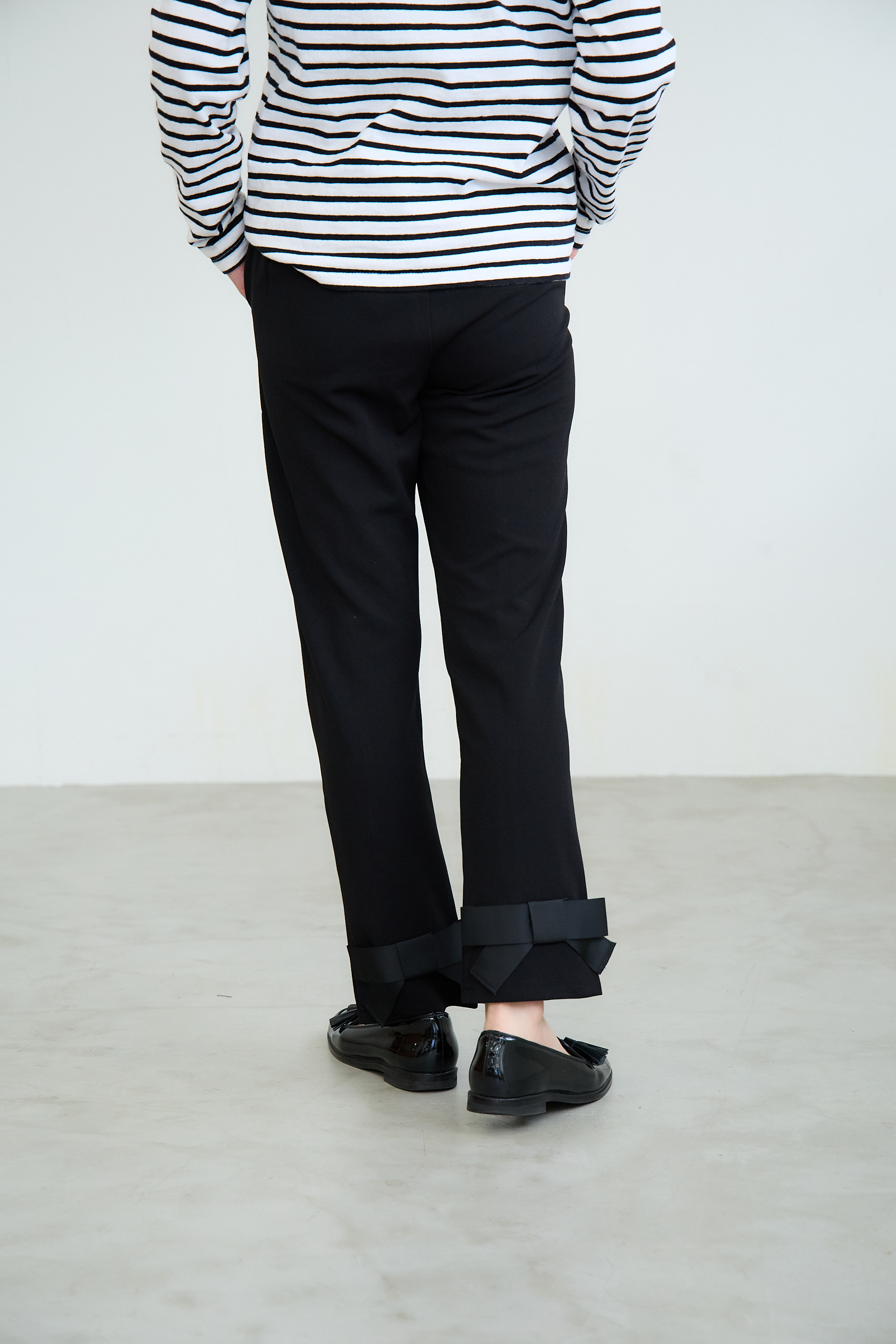 ［福袋B 対象商品］【(kbm566)スーパーストレッチ極楽＆超美脚パンツ/スリットあり】