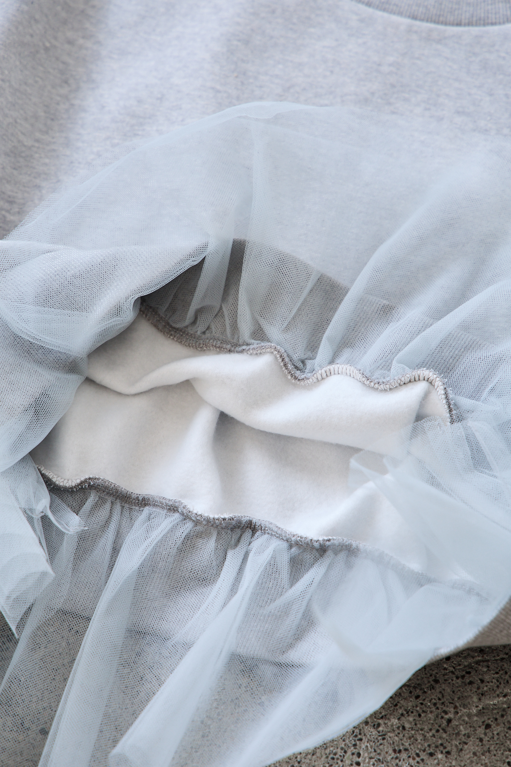 【saya×Myuコラボ】裾チュールドルマンスウェット(myu1207)