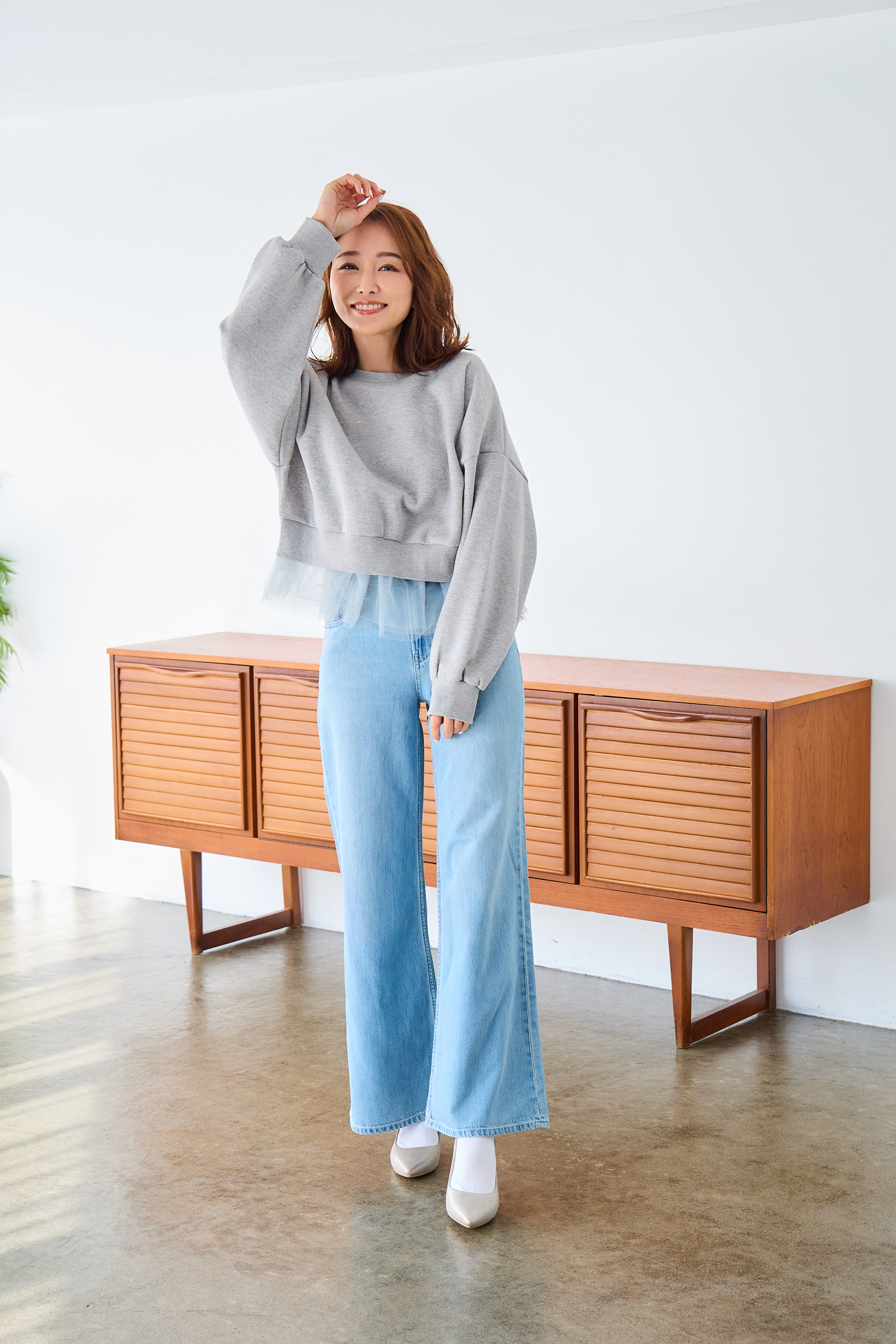 【saya×Myuコラボ】裾チュールドルマンスウェット(myu1207)